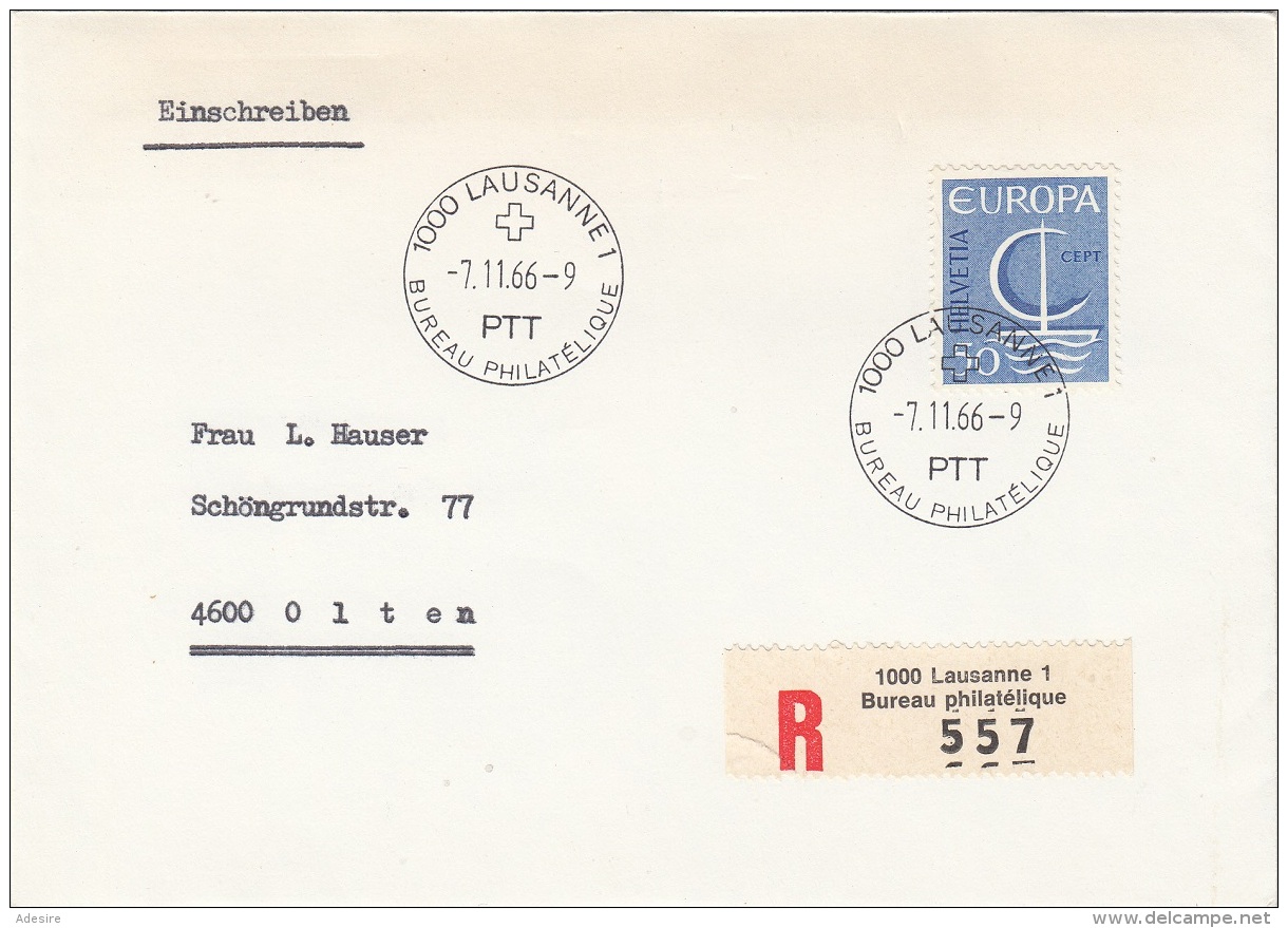 EUROPA 1966 - 50 C Auf RECO-Brief Gel.v.Lausanne N.Olten - Sonstige - Europa