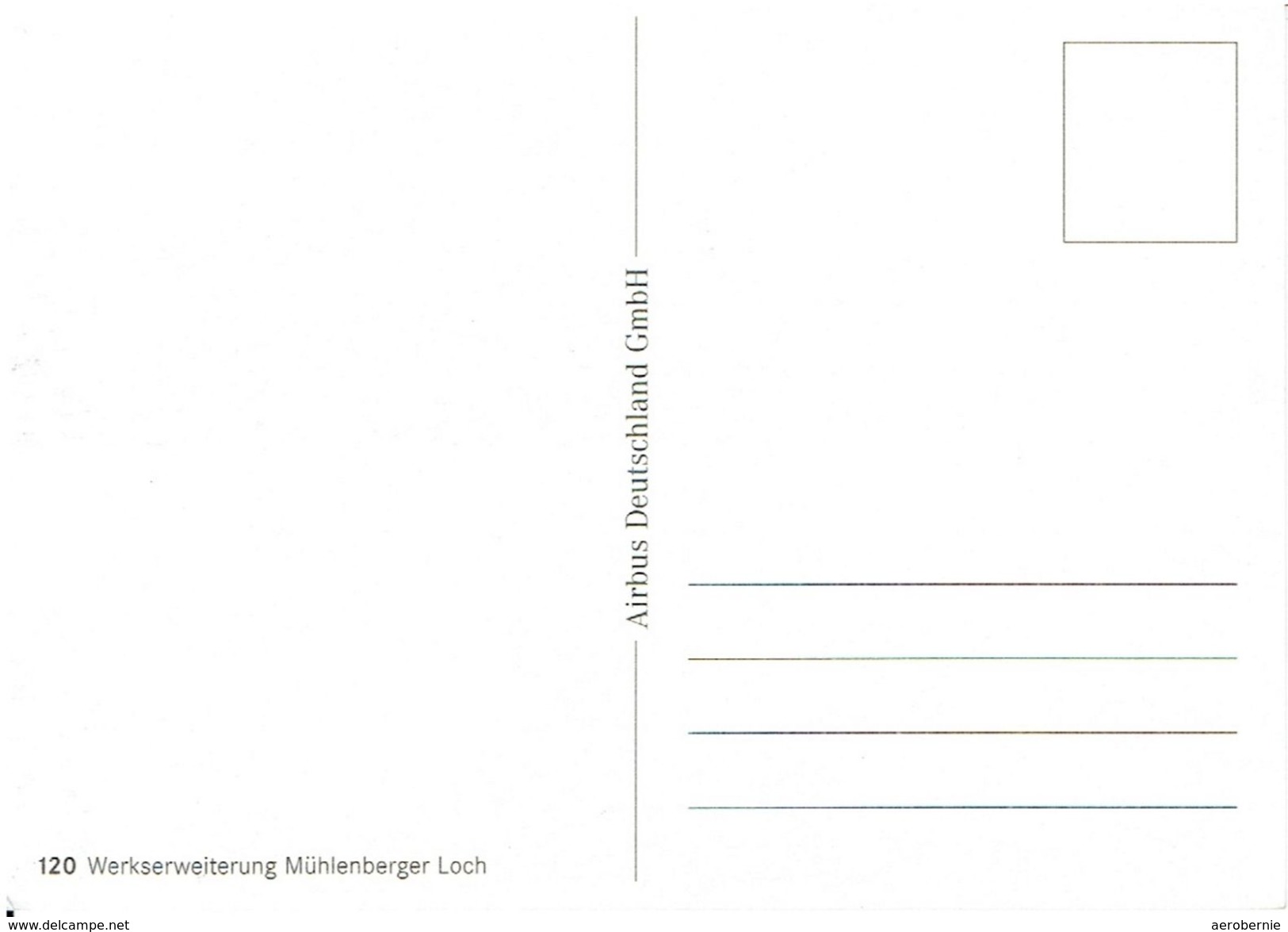 Werbekarte AIRBUS - Werkserweiterung Mühlenberger Loch (2001/2002) - Aerodrome