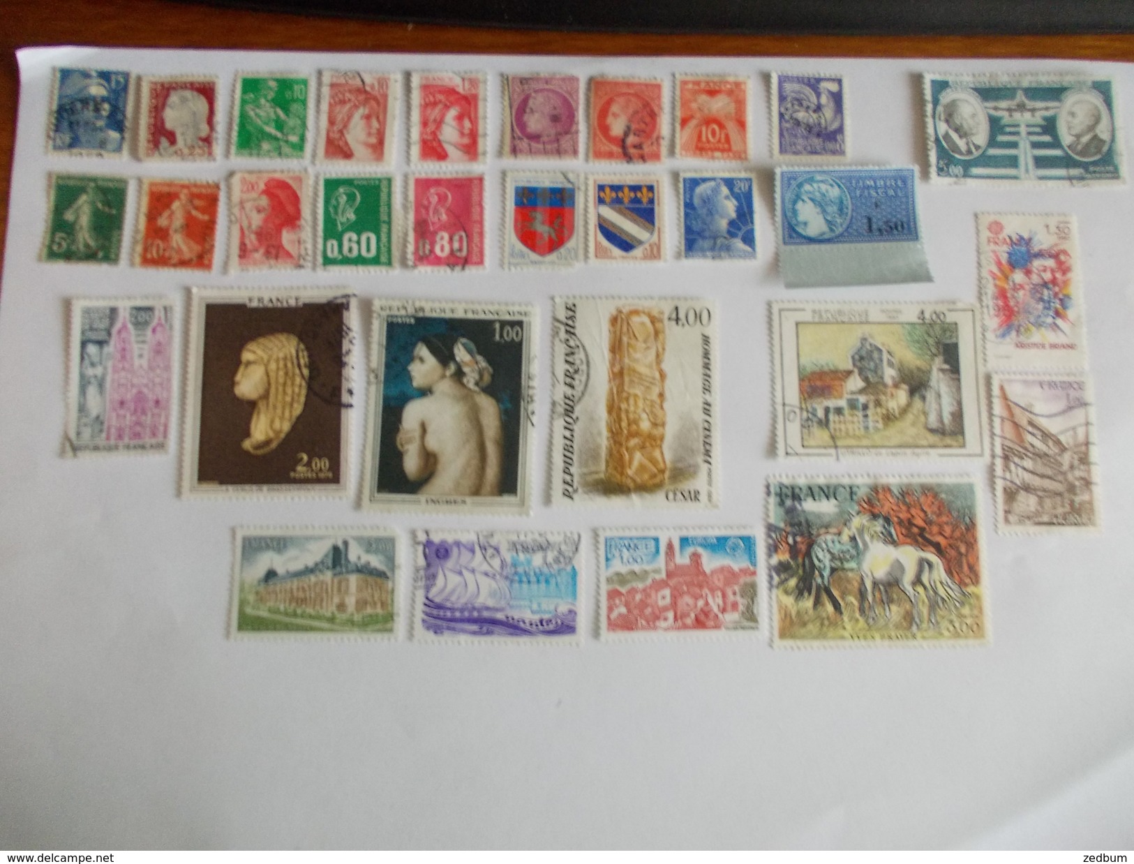 TIMBRE France Lot De 30 Timbres à Identifier N° 562 - Alla Rinfusa (max 999 Francobolli)