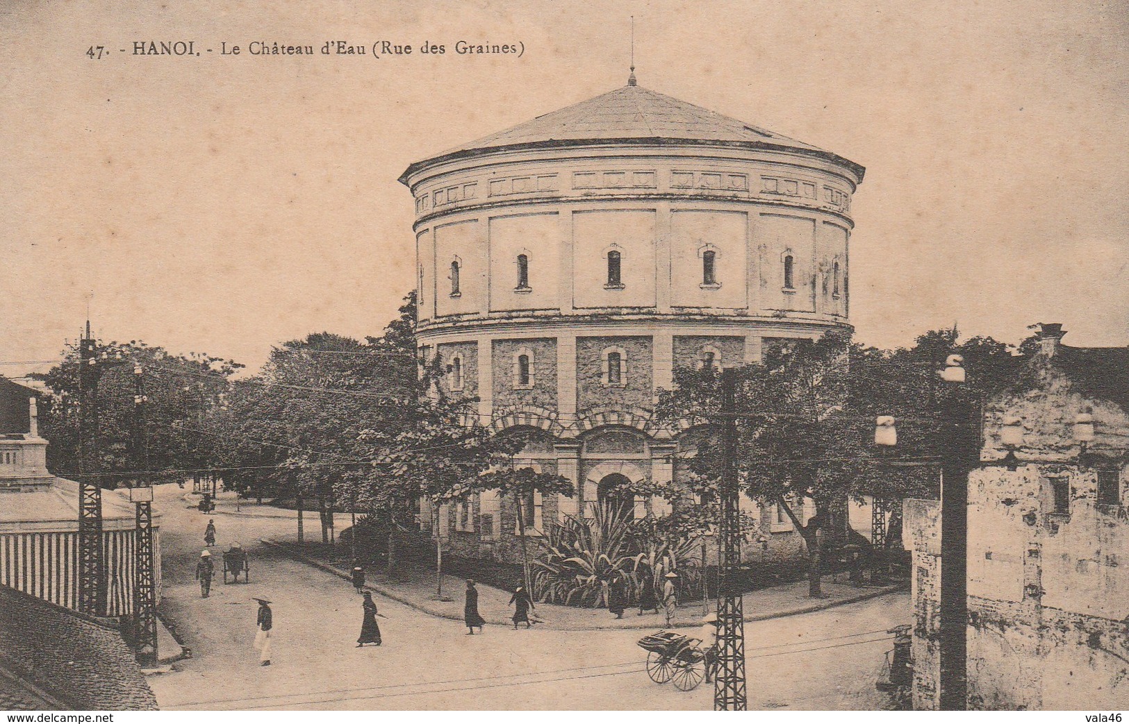 VIET-NAM       CPA  HANOÏ LE CHATEAU D'EAU  RUE DES GRAINES - Vietnam