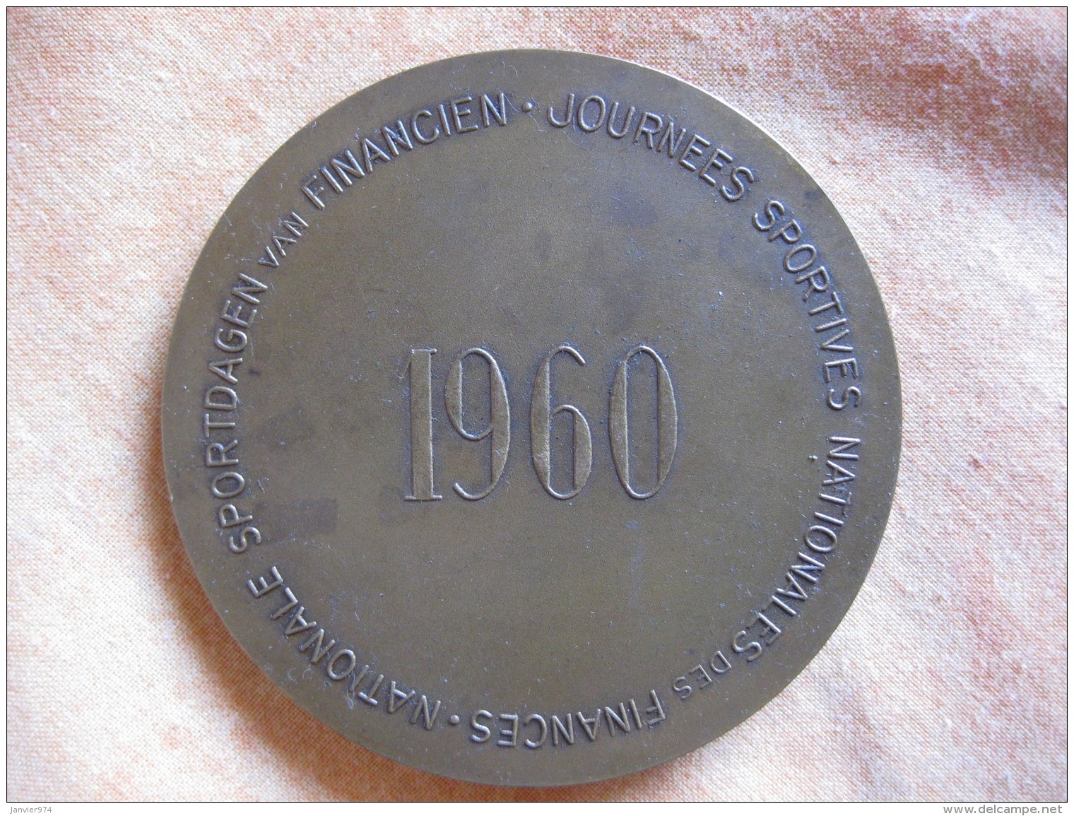 Médaille 1960. NATIONALE SPORTDAGEN VAN FINANCIEN, Par CONTAUX - Other & Unclassified