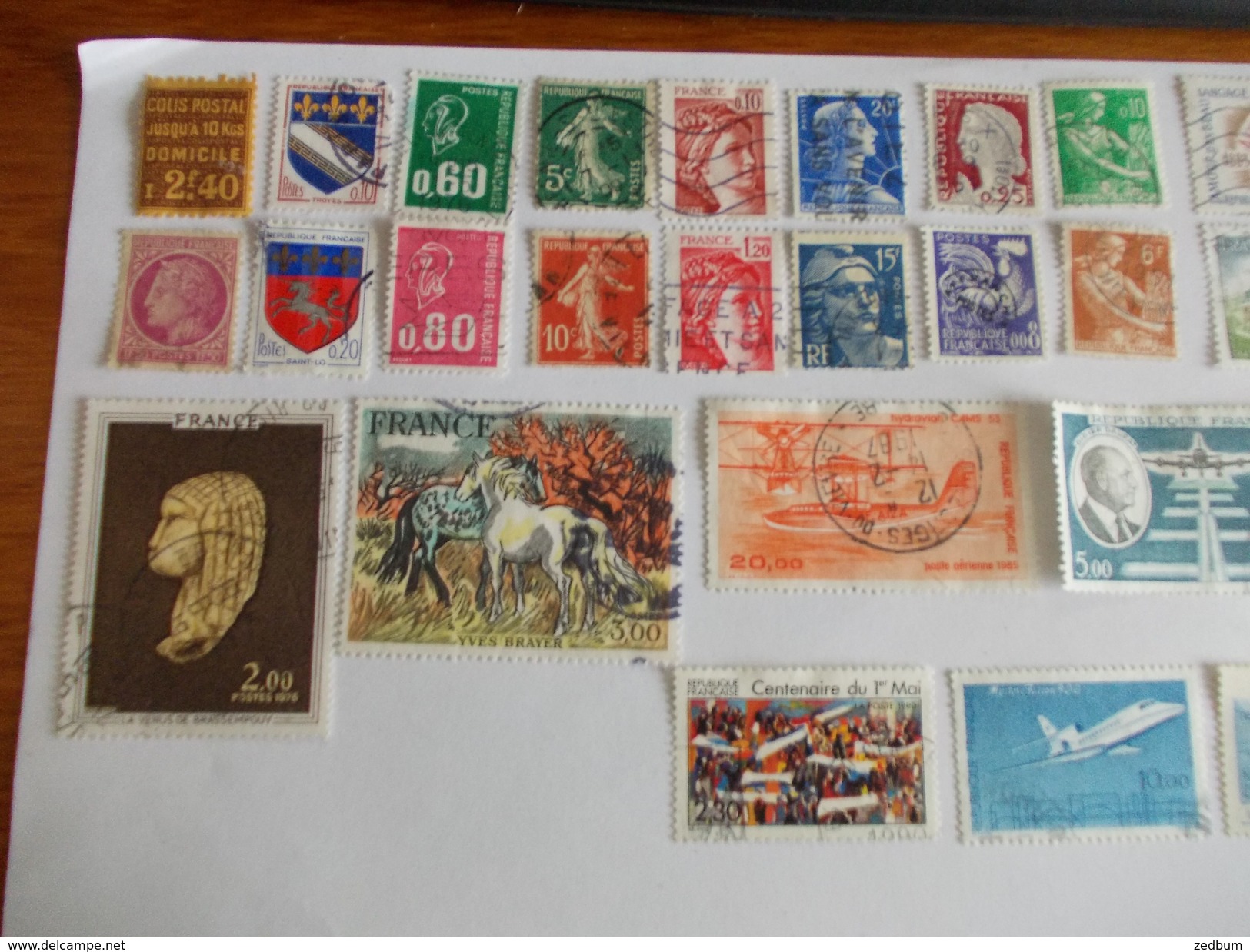 TIMBRE France Lot De 30 Timbres à Identifier N° 565 - Lots & Kiloware (mixtures) - Max. 999 Stamps
