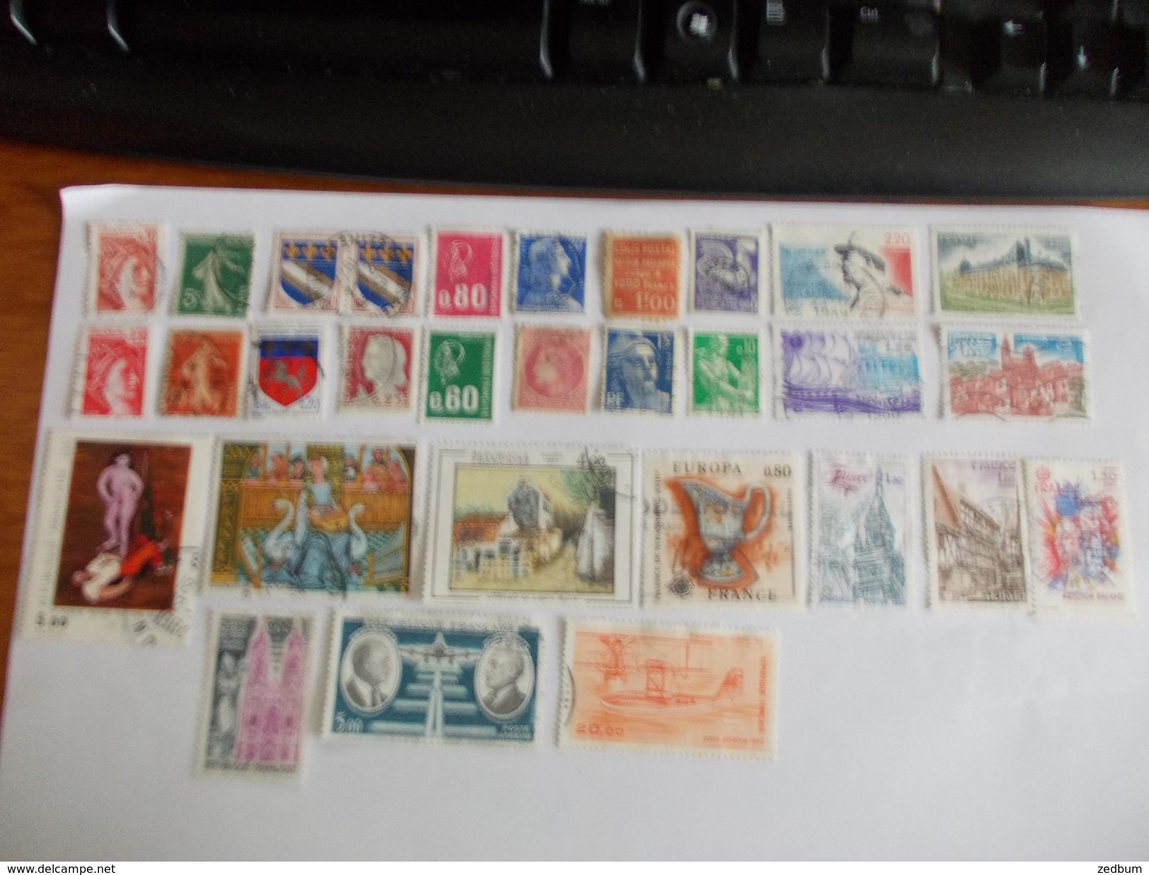 TIMBRE France Lot De 30 Timbres à Identifier N° 566 - Lots & Kiloware (mixtures) - Max. 999 Stamps