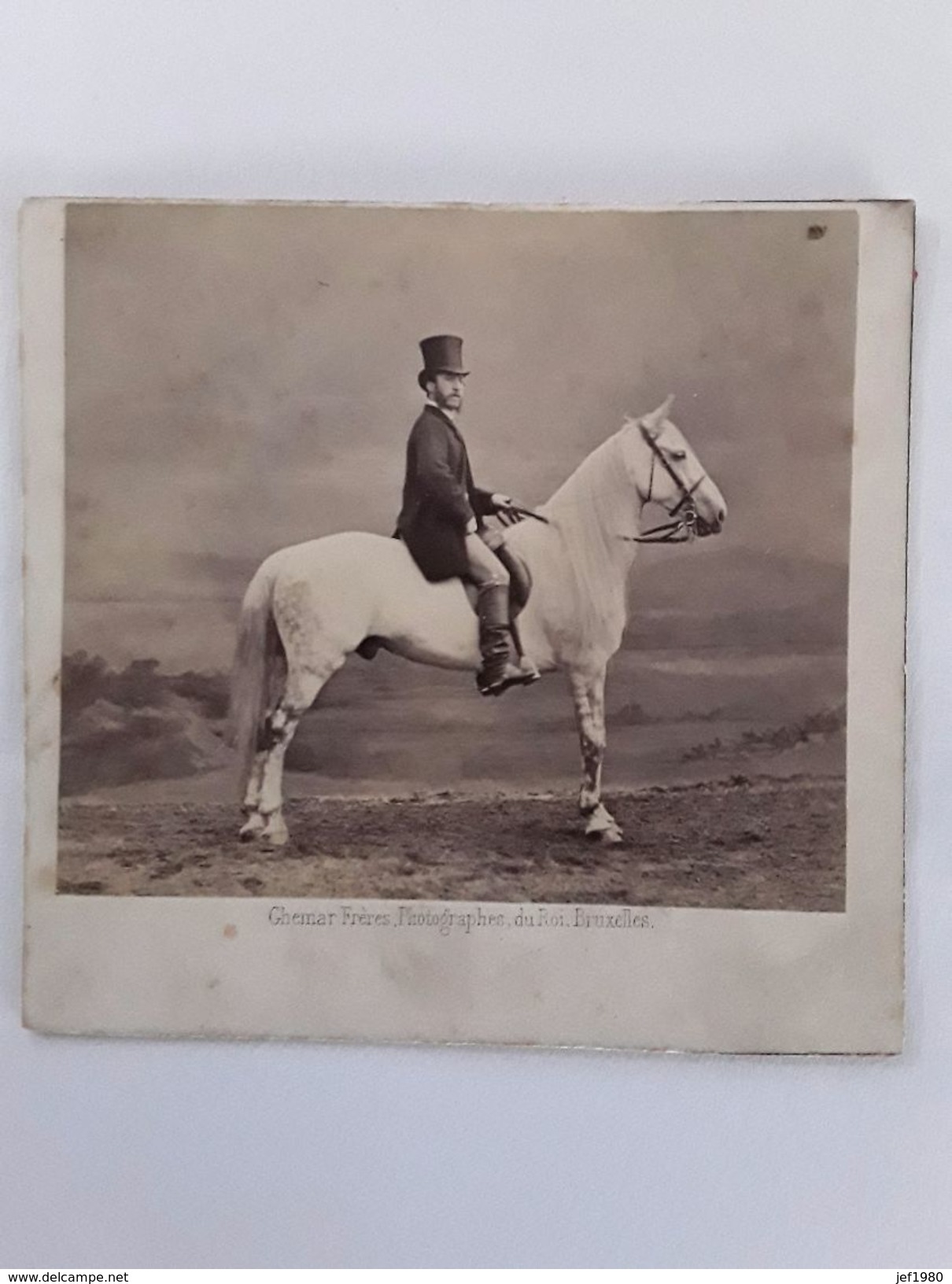 PRACHTIGE FOTO 1863  ORGINELE  GENOMEN DOOR  FOTOGRAAF VAN DE KONING Afmetingen 10 Cm Op 10 Cm - Anciennes (Av. 1900)