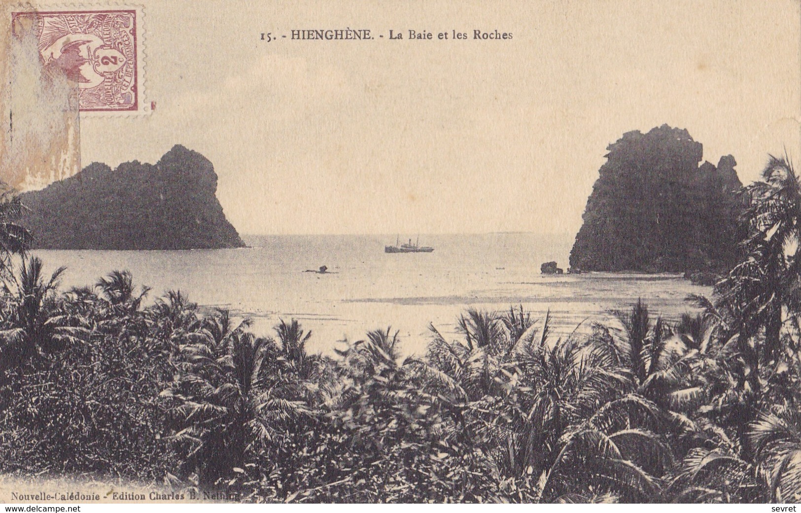 Nouvelle Caledonie. - HIENGHENE. - La Baie Et Les Roches. Carte Ancienne - Nouvelle-Calédonie