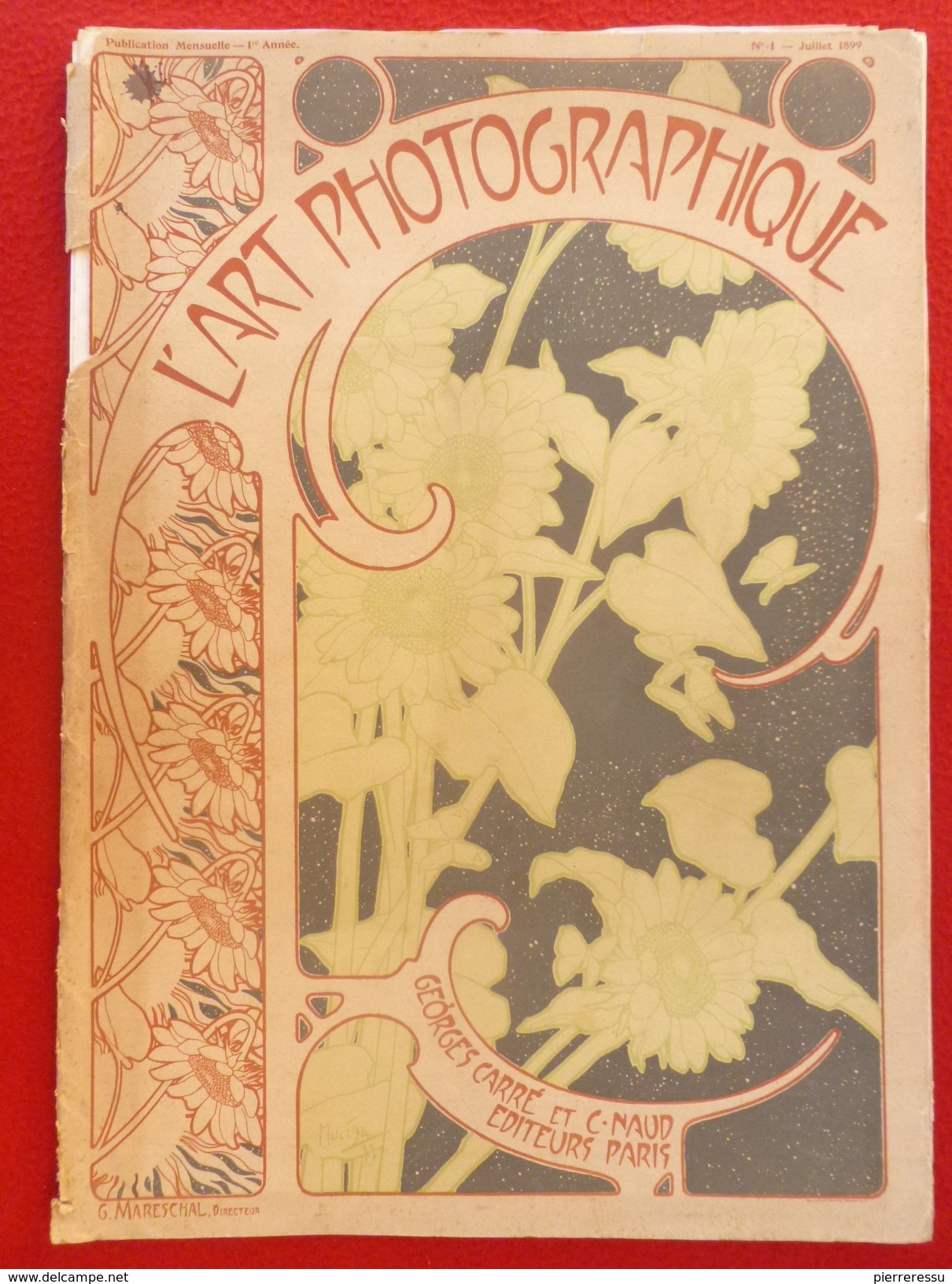 MUCHA L ART PHOTOGRAPHIQUE N° 1 REVUE LITHOGRAPHIE 1899 - 1801-1900