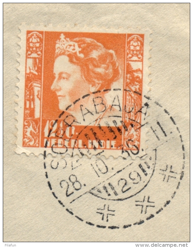 Nederlands Indië - 1936 - 12,5 Cent Wilhelmina Met 1e NACHTEXPRESTREIN Van Soerabaja/29 Naar Batavia - Nederlands-Indië