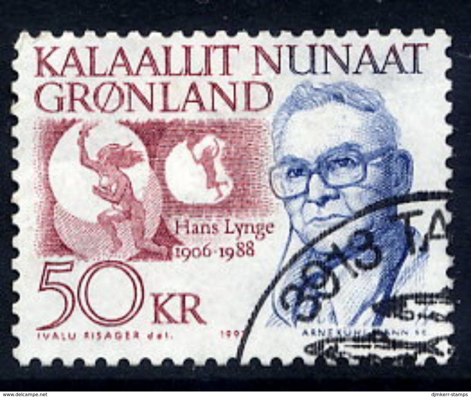 GREENLAND 1991 Personalities: Hans Lynge.50 Kr. Used.  Michel 222 - Used Stamps