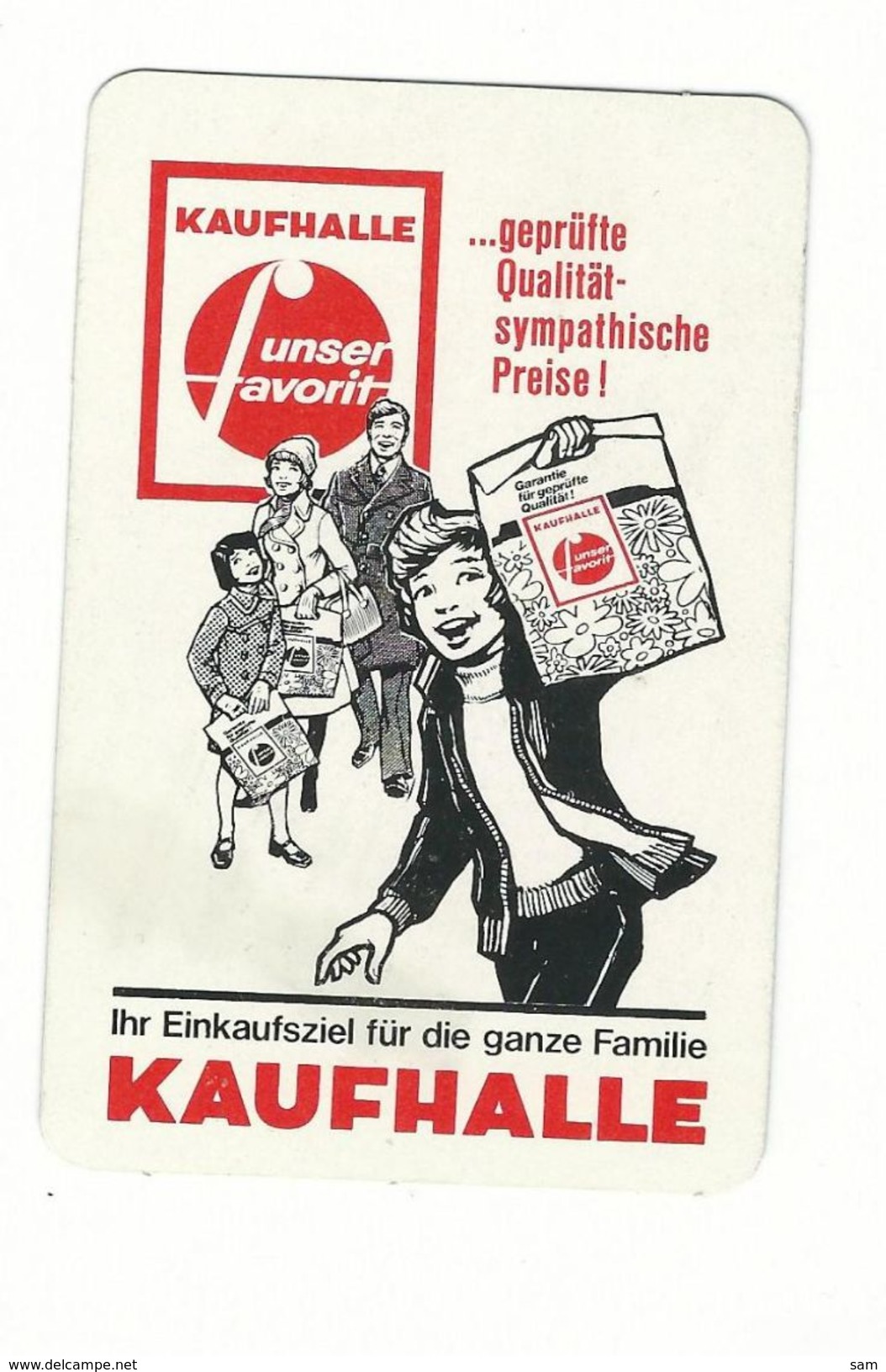 Kalender / Calendrier / 1978 KAUFHALLE (Duitstalig) - Petit Format : 1971-80