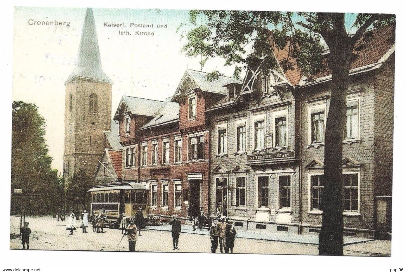 Cronenberg.Kaiserlund Luth. Kirche.Trolley, église, Très Animée - Autres & Non Classés