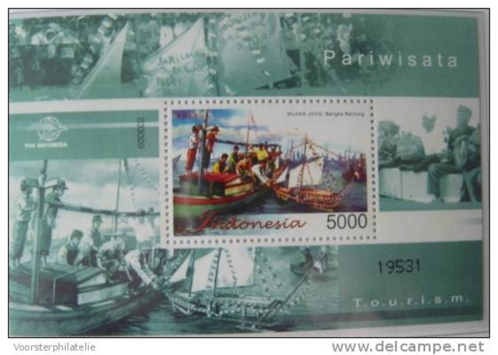 B 401 ++ INDONESIA MNH ** 2003 ZBL SHEET B 217 BOAT BOOT - Indonesië