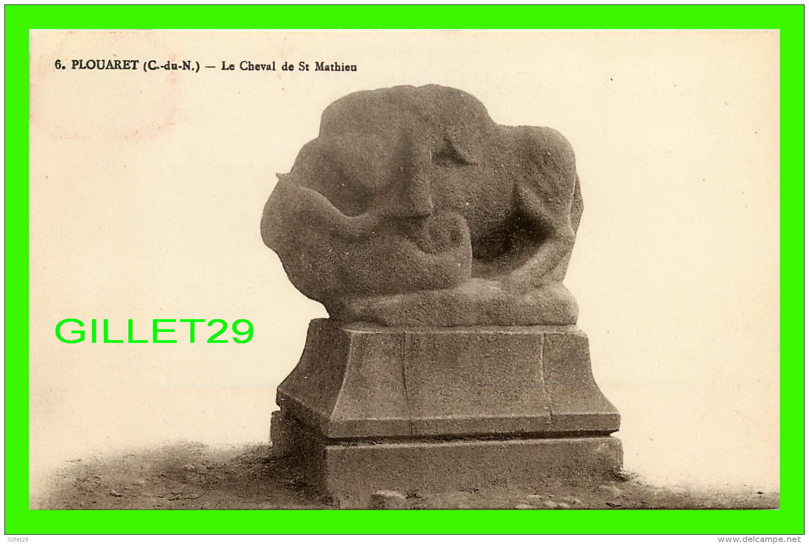 PLOUARET (22) - LE CHEVAL DE ST MATHIEU - COLLECTION N. L. - - Plouaret