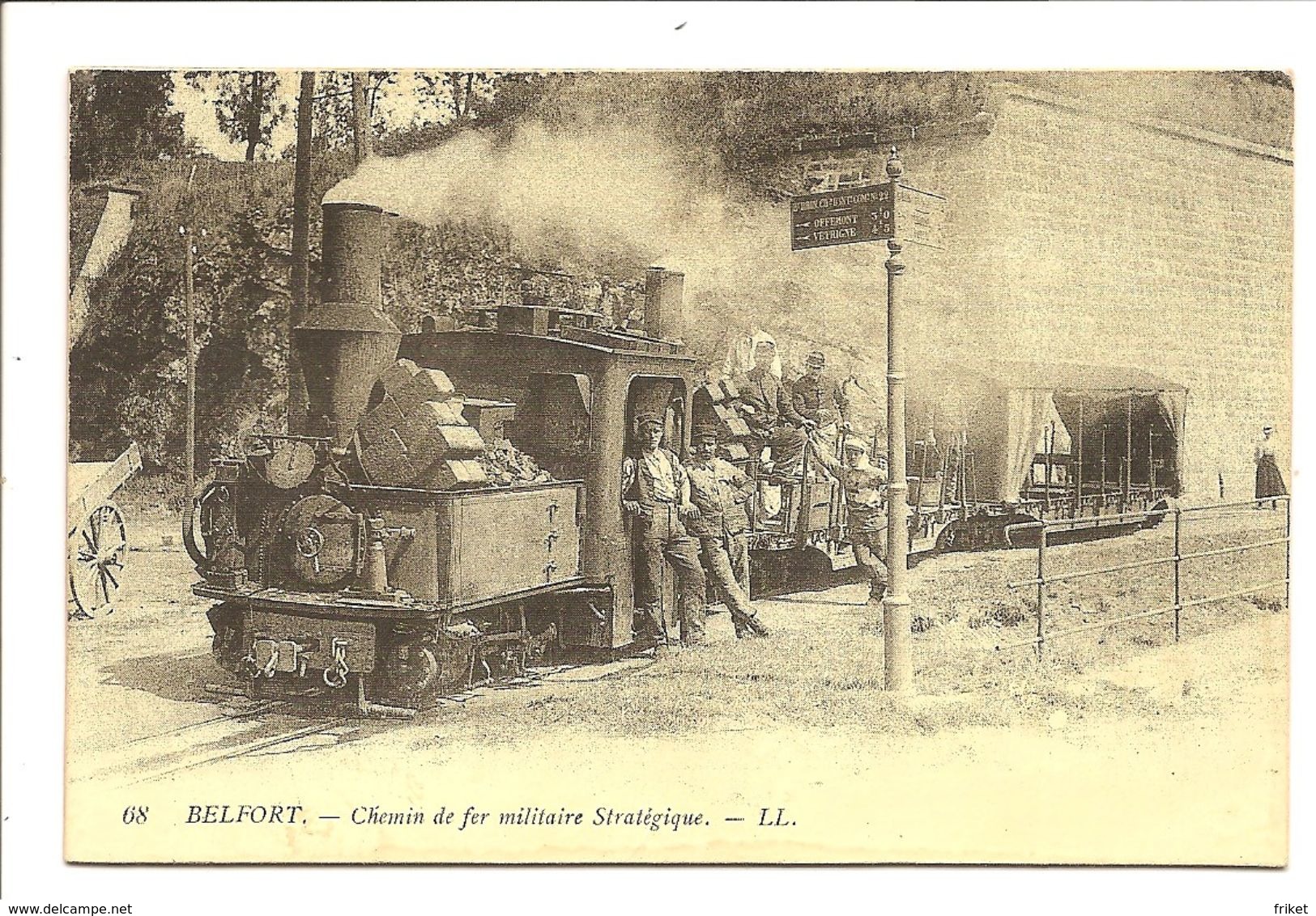 - 1035 -   BELFORT    Chemin De Fer  Militaire   Train  Locomotivi - Belfort – Siège De Belfort