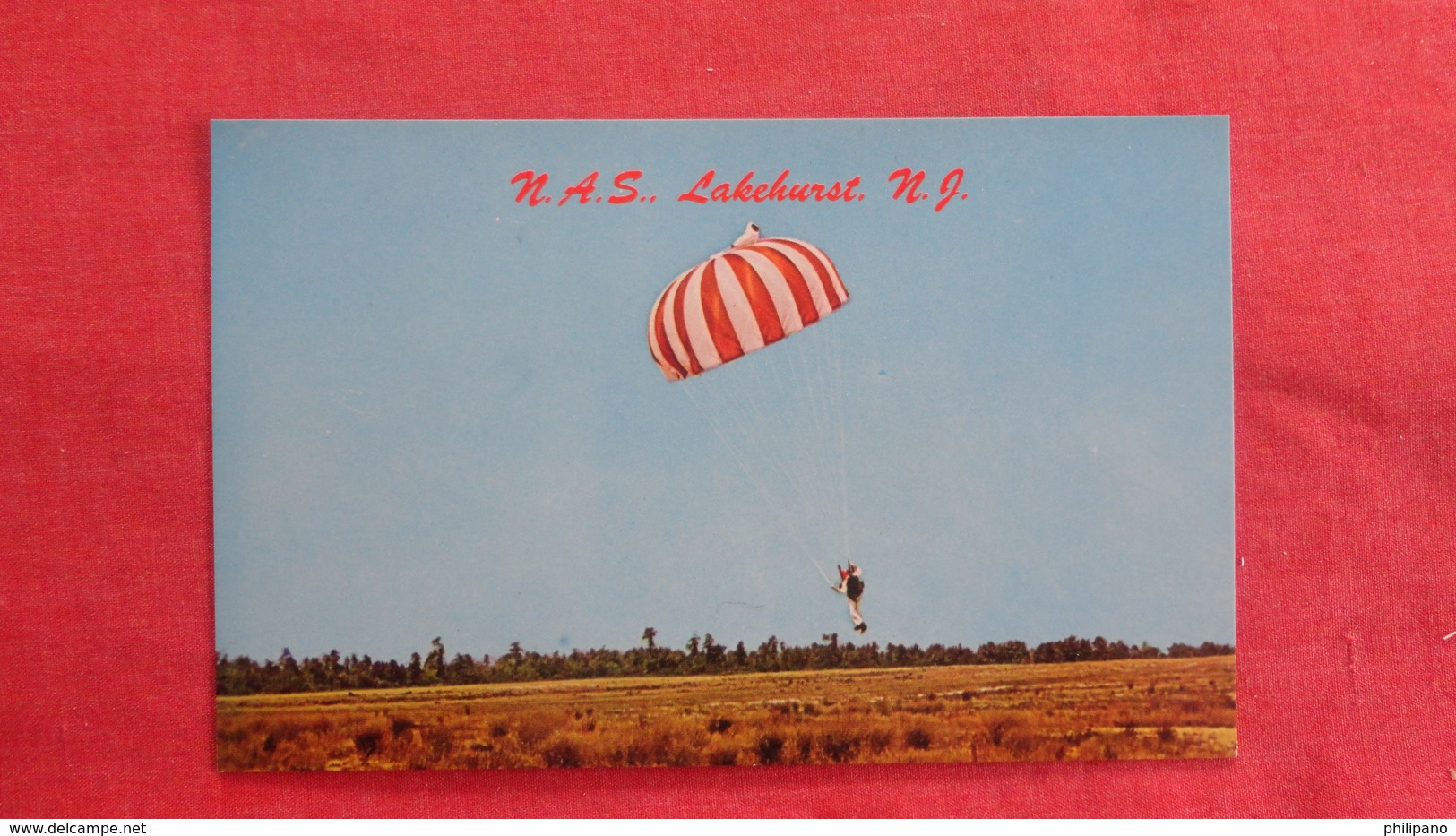 N.A.S. Lakehurst     Parachutting     Ref 2708 - Parachutespringen