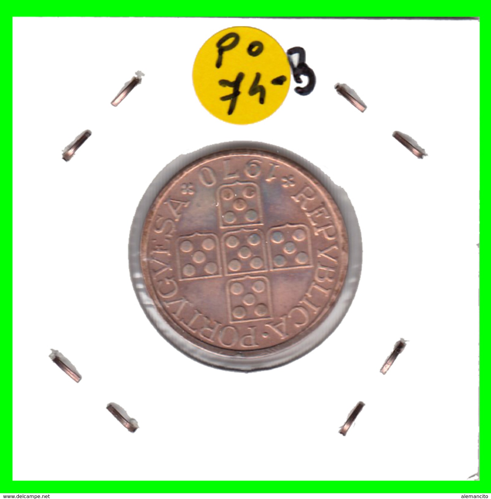 PORTUGAL  MONEDA DE 50 CENTAVOS  AÑO 1970 - Portugal