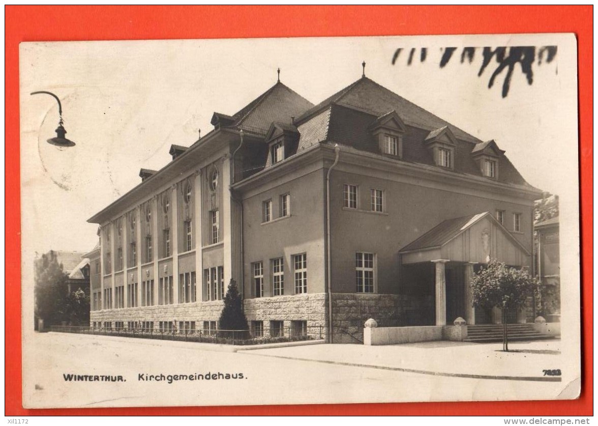 NEP-07  Winterthur Kirchgemeindehaus. Gelaufen In 1922. Ruegg Ohne Nummer - Egg