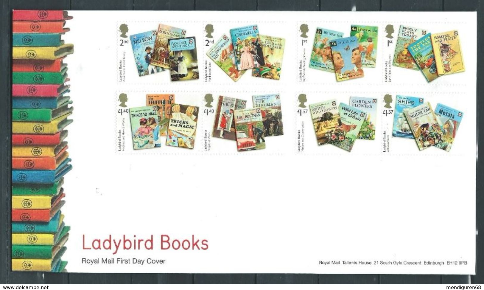 GROSSBRITANNIEN GRANDE BRETAGNE GB 2017 LADYBIRD BOOKS SET OF 8V. FDC SG 3999-4006 MI 4090-97 YT 4493-500 SC 3650-57 - 2011-2020 Dezimalausgaben