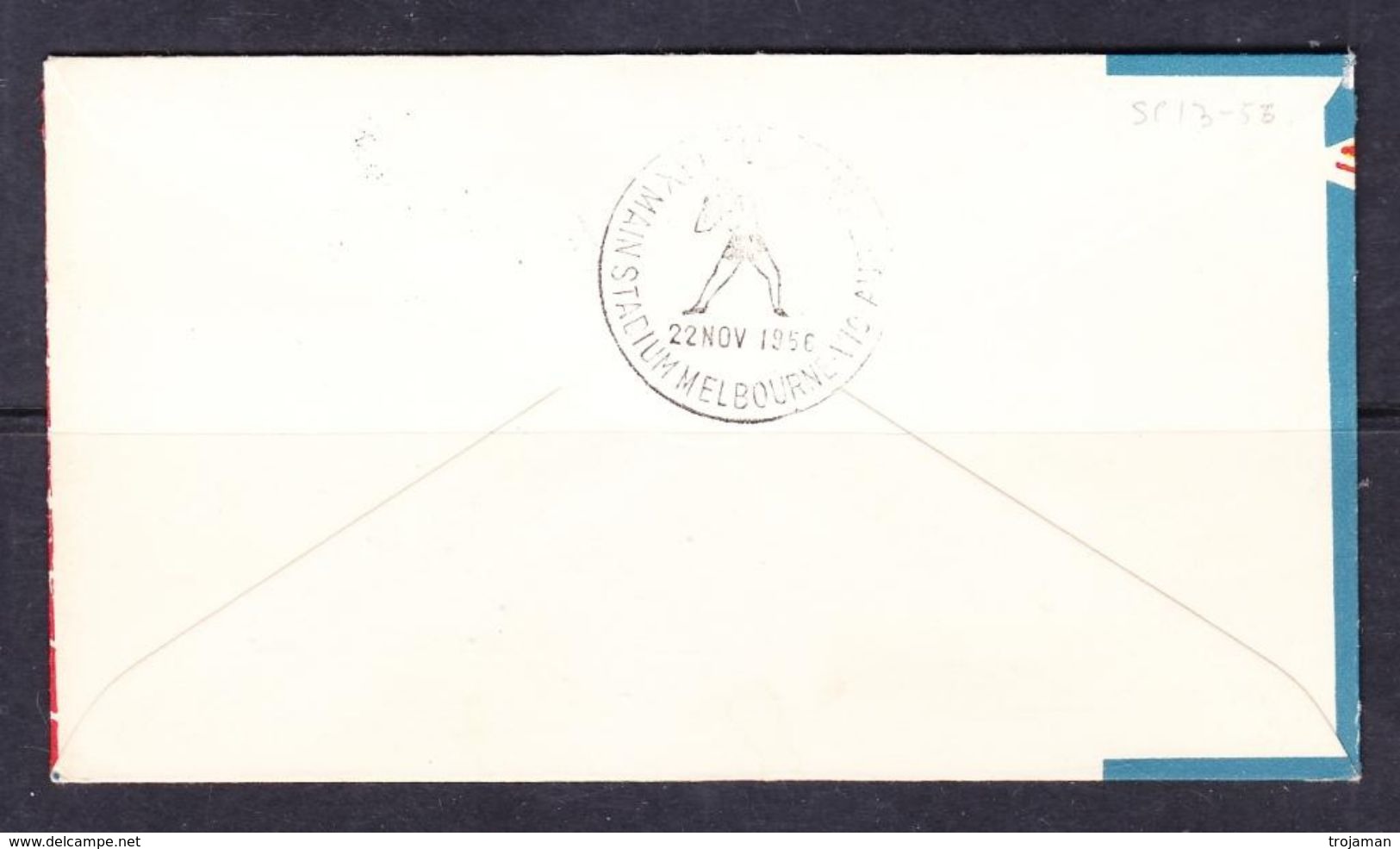 SC13-56 COVER FROM GREECE TO AUSTRALIA. - Ete 1956: Melbourne