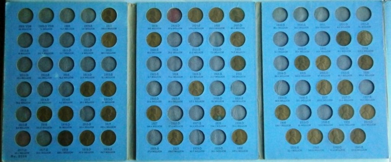 US 1909-1974 Lincoln Cents Collection In Whitman Albums - Collections