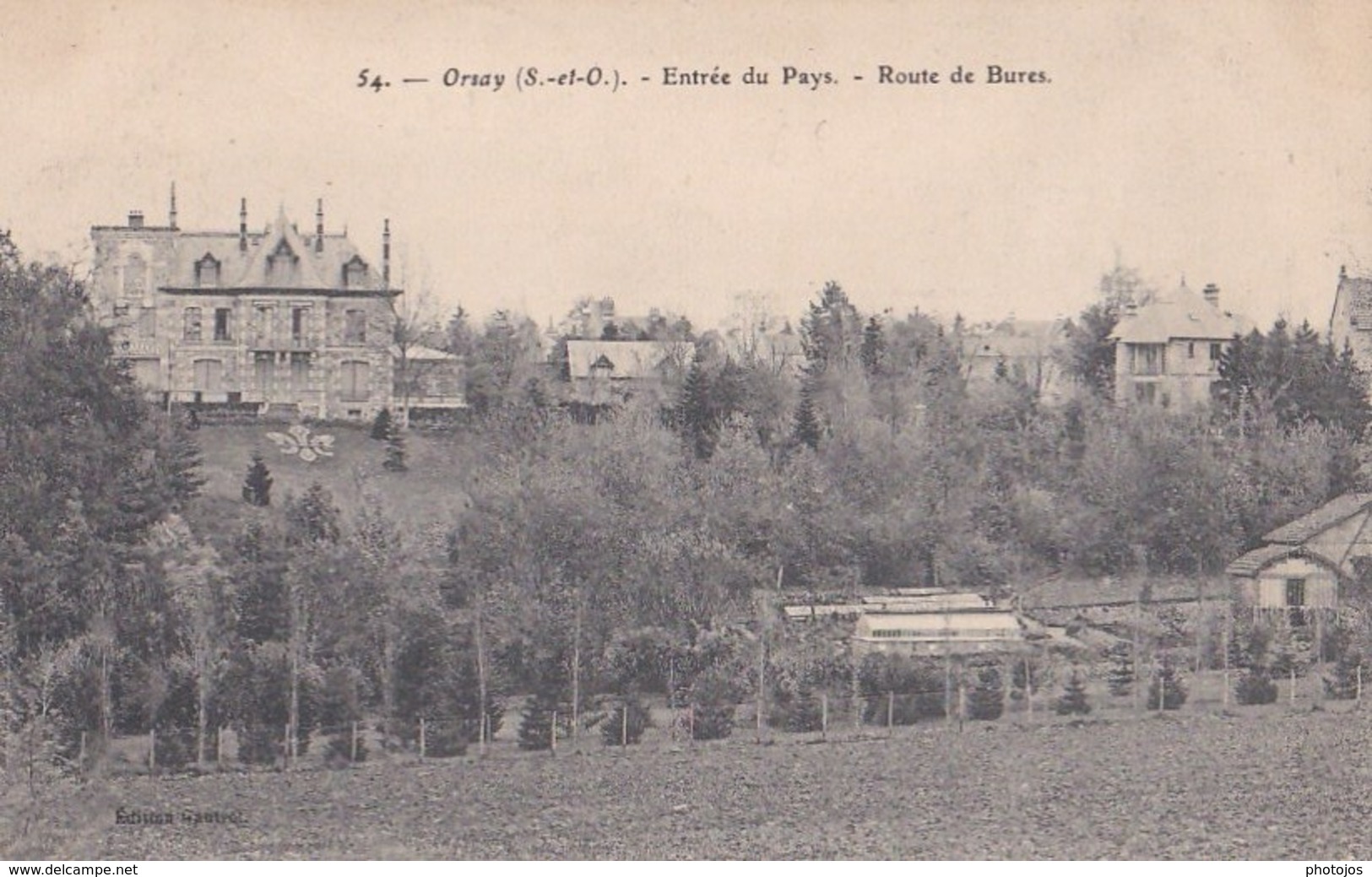 Carte Postale : Orsay (91) Entrée Du Pays Route De Bures    Ed Gantrot N° 54 - Orsay