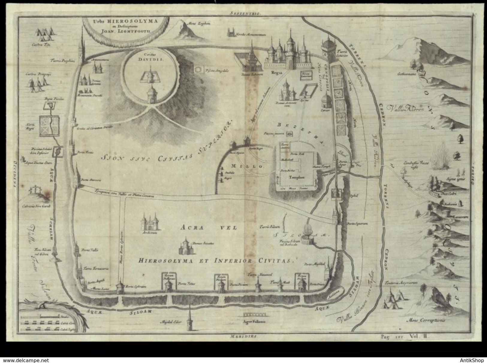 Jerusalem Map 1686. - Estampas