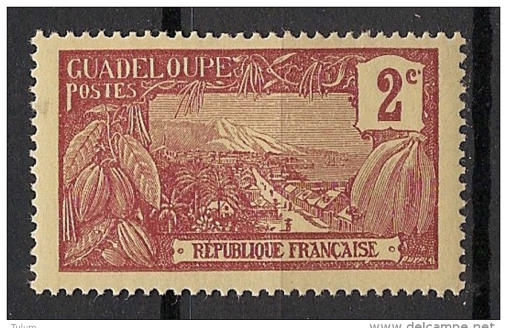 Guadeloupe - 1905-07 - N°Yv. 56 - Mont Houelmont 2c - Neuf Luxe ** / MNH / Postfrisch - Unused Stamps