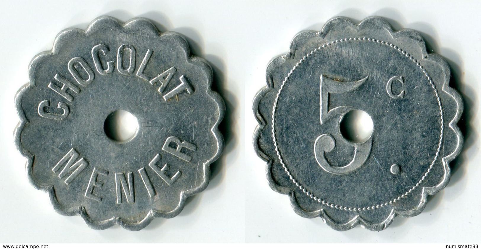 N93-0431 - Monnaie De Nécessité - Noisiel - Chocolat Menier - 5 Centimes - Type 1 - Notgeld