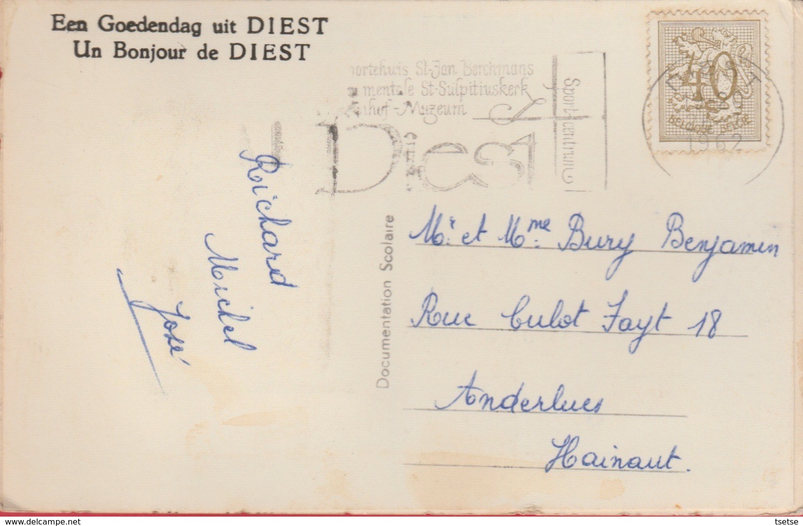 Diest - Een Goedendag Uit ... Systeemkaart ...leporello - 1962 (verso Zien ) - Diest