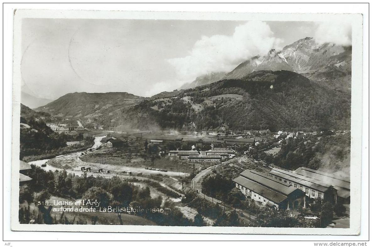 CPSM UGINE ET L'ARLY, AU FOND A DROITE, LA BELLE ETOILE, Format 9 Cm Sur 14 Cm Environ, SAVOIE 73 - Ugine