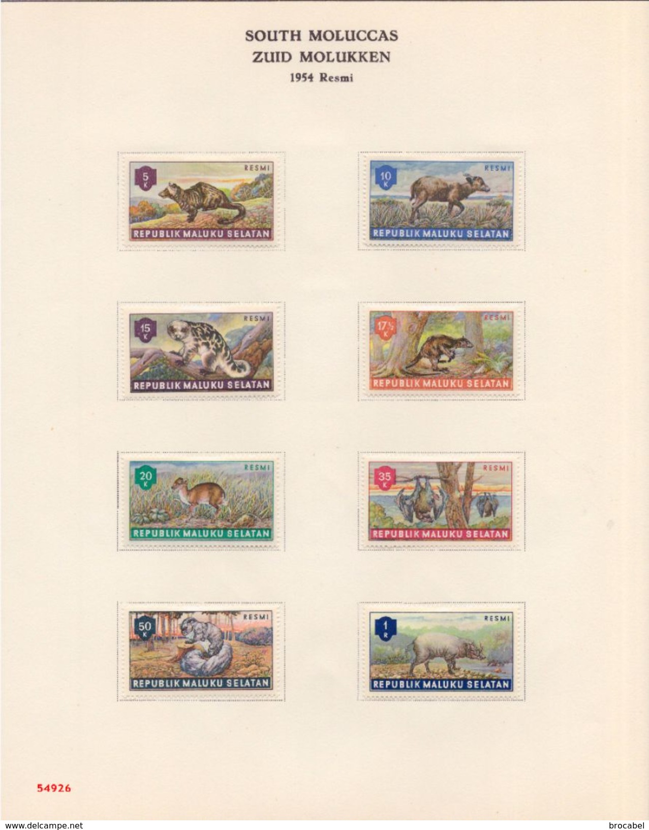 South Moluccas - Zuid mulukken Full Collection Airmail UPU Flowers Animals United Nation Pacific Liberation ( br_lo )