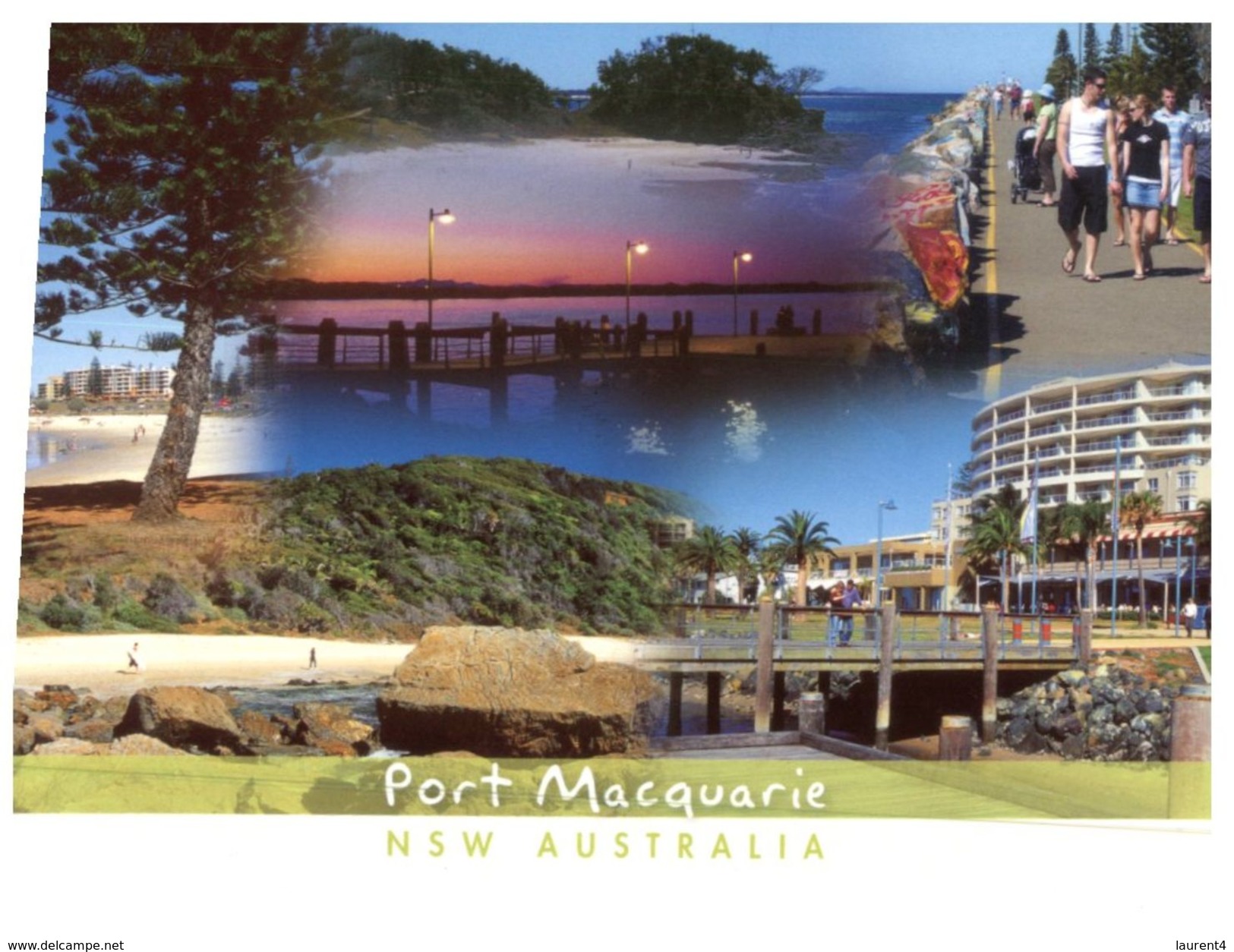 (328) Australia - (with Satamp At Back Of Card) - NSW - Port Macquarie - Port Macquarie
