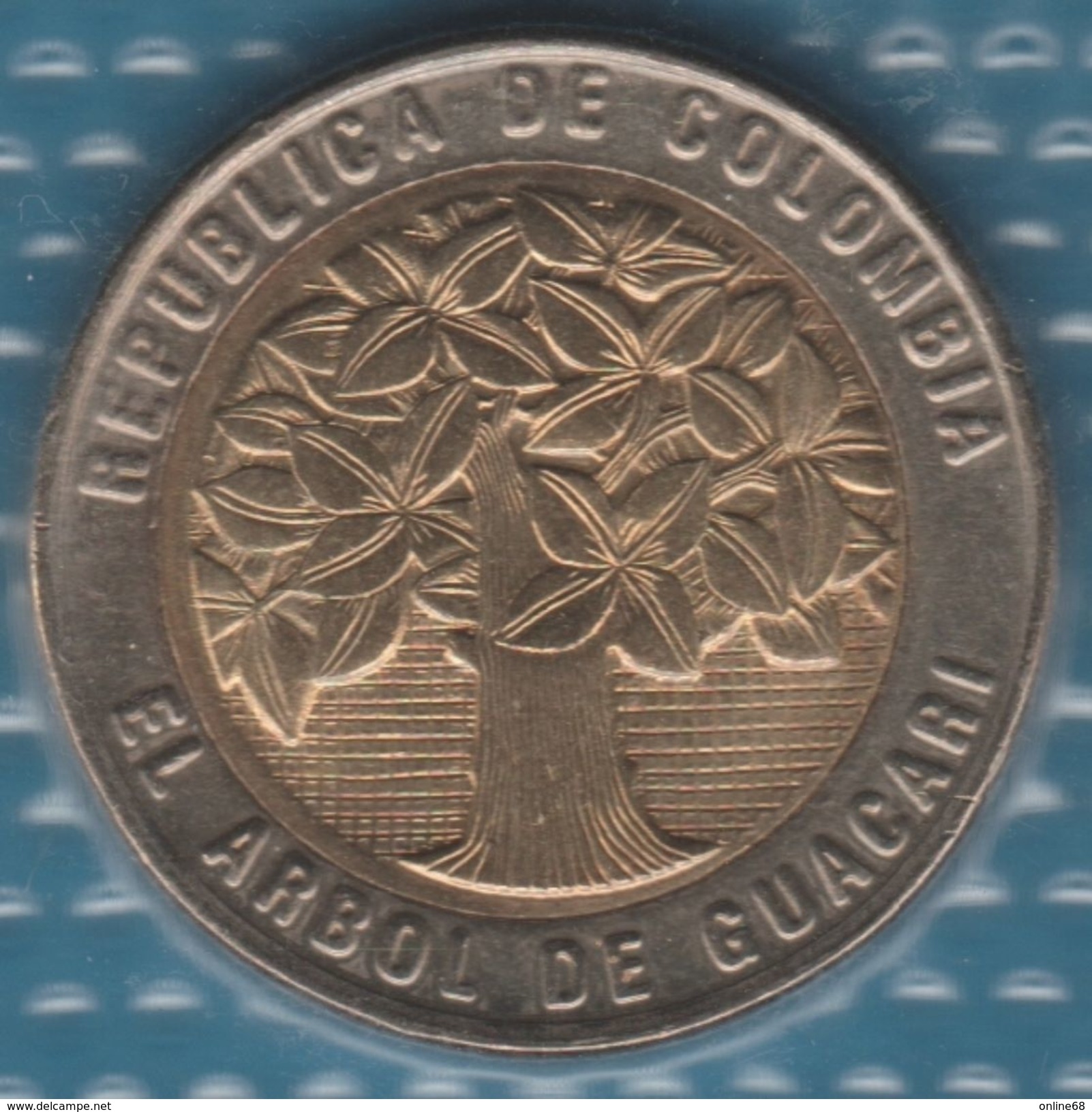 COLOMBIA 500 PESOS 2008 KM# 286 Bi-métallique EL ARBOL DE GUACARI - Colombia