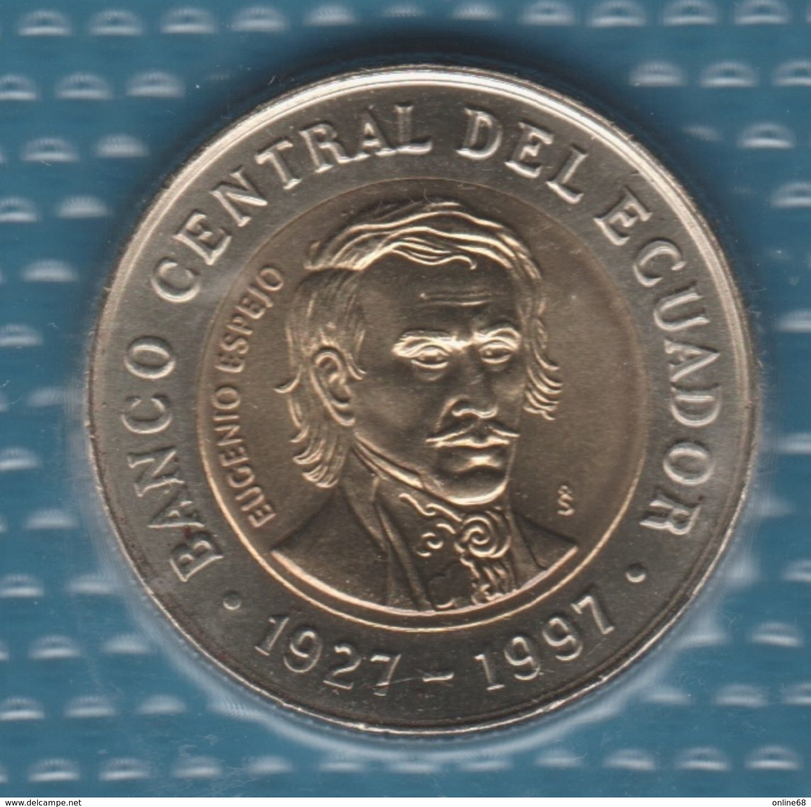 ECUADOR 1000 SUCRES 1997 KM# 103  Bi-métallique Central Bank EUGENIO ESPEJO - Ecuador