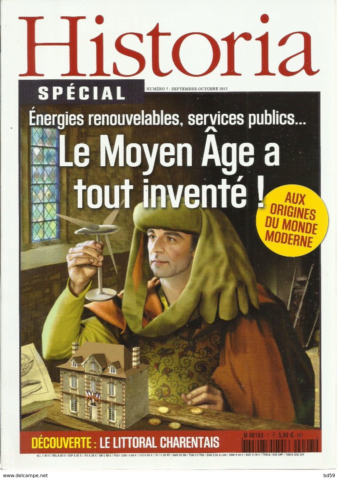 HISTORIA SPECIAL THEMATIQUE N° 7 Inventions Du Moyen-Age + Les Charentes - Storia