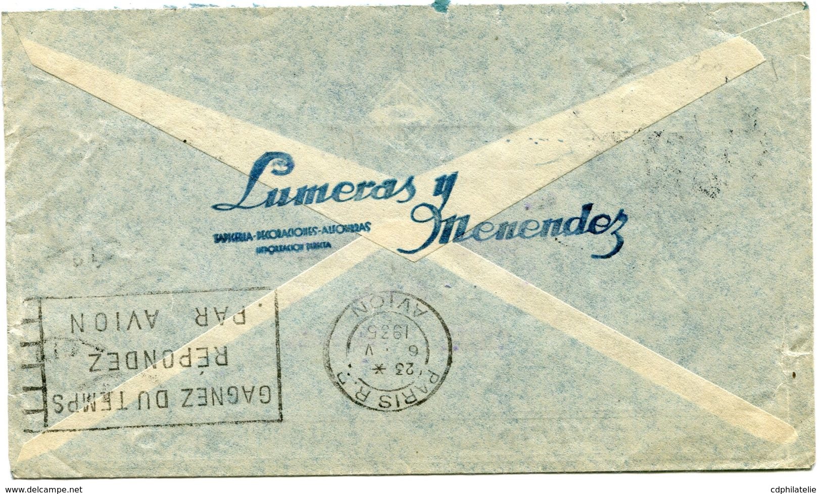 ARGENTINE LETTRE PAR CONDOR-ZEPPELIN-LUFTHANSA DEPART BUENOS AIRES 1-5-35 POUR LA FRANCE - Luftpost