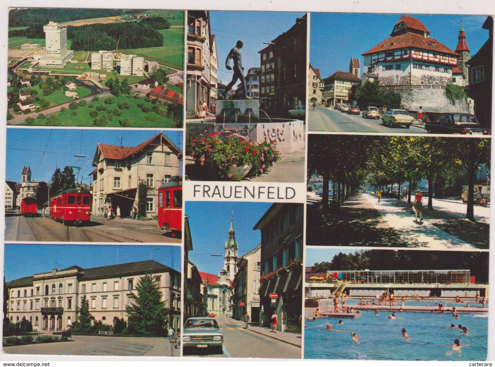 SUISSE,SWITZERLAND,SWISS, HELVETIA,SCHWEIZ,SVIZZERA ,THURGOVIE,FRAUENFELD,PISCINE,TRAMWAY - Frauenfeld