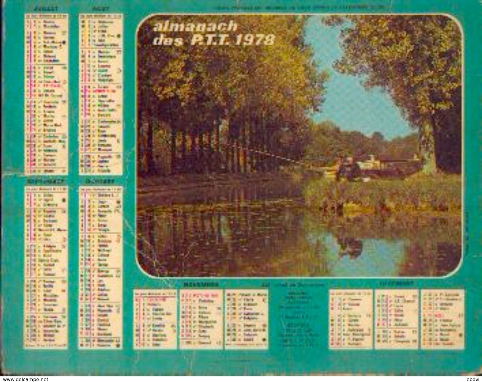 (FRANCE) – Almanach Des P.T.T. 1978 - Grand Format : 1971-80