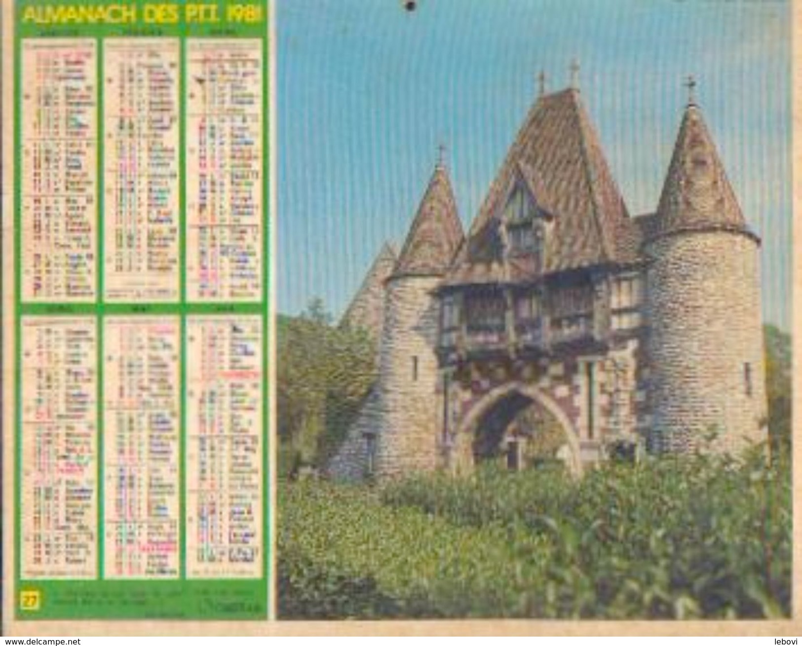 (FRANCE) – Almanach Des P.T.T. 1981 - Big : 1981-90