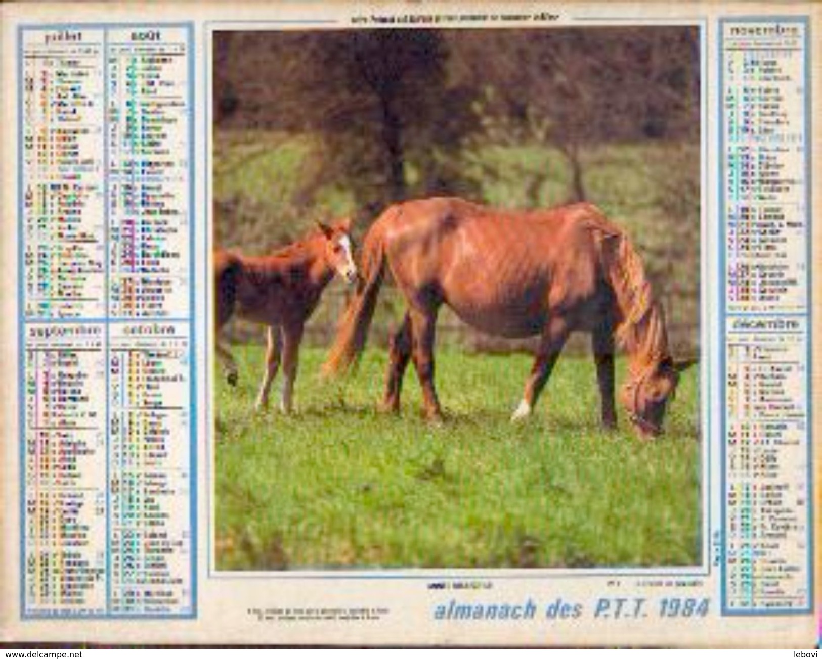 (FRANCE) – Almanach Des P.T.T. 1984 - Big : 1981-90