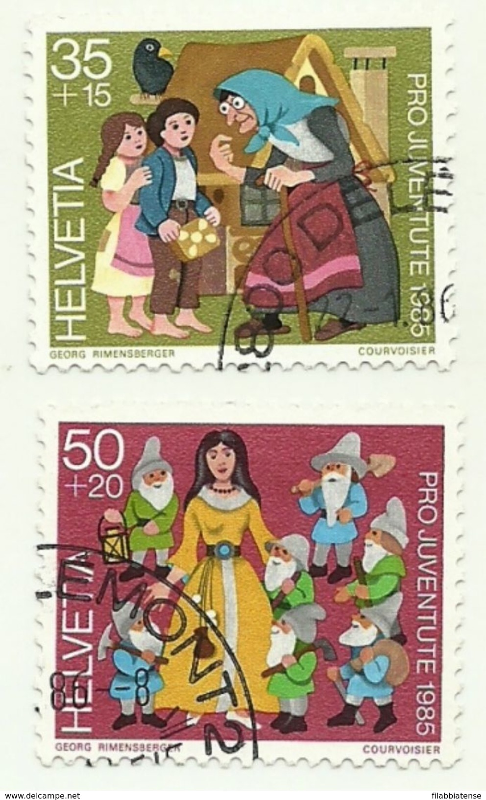 1985 - Svizzera 1233/34 Favole - Fiabe, Racconti Popolari & Leggende