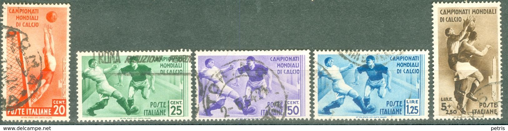 Italy 1934 Campionato Mondiale Di Calcio - Lot. RE359-363 - Ungebraucht