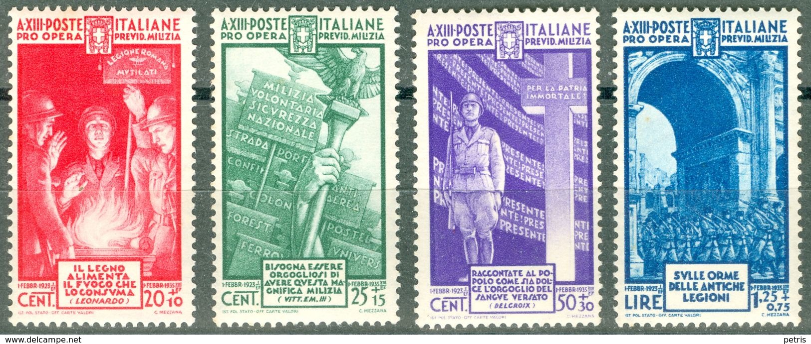 Italy 1935 Pro Opera Previdenza MNH** - Lot. RE380-383 - Neufs