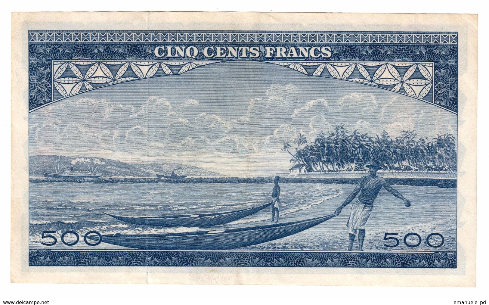 Guinea 500 Francs 1960 XF+/AUNC Stains - Guinea