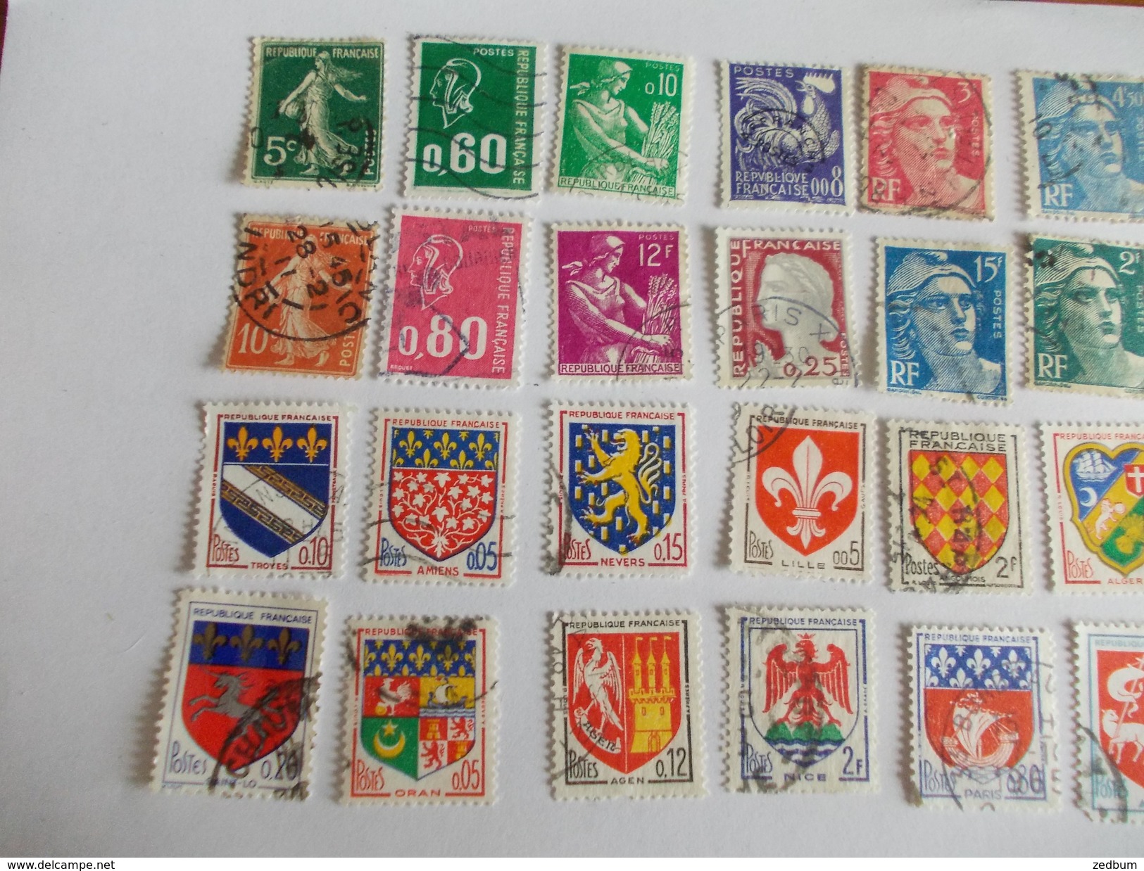 TIMBRE France Lot De 30 Timbres à Identifier N° 567 - Mezclas (max 999 Sellos)