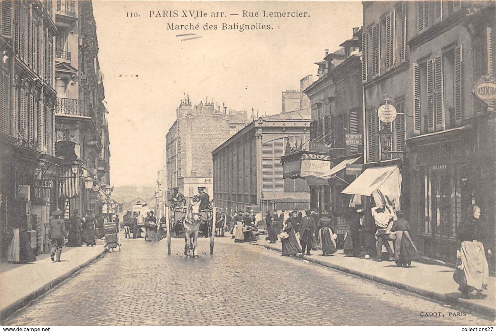 PARIS-75017- RUE L'EMERCIER MARCHE DES BATIGNOLLES - Arrondissement: 17