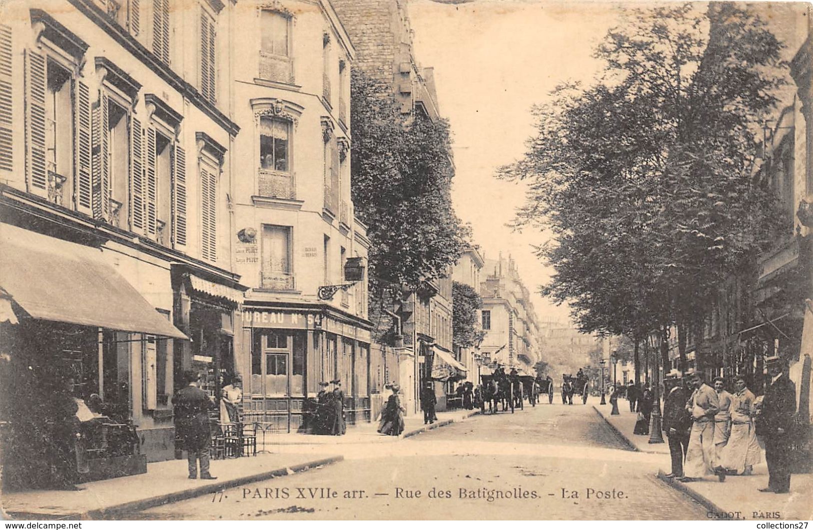 PARIS-75017- RUE DES BATIGNOLLES , LA POSTE - Arrondissement: 17