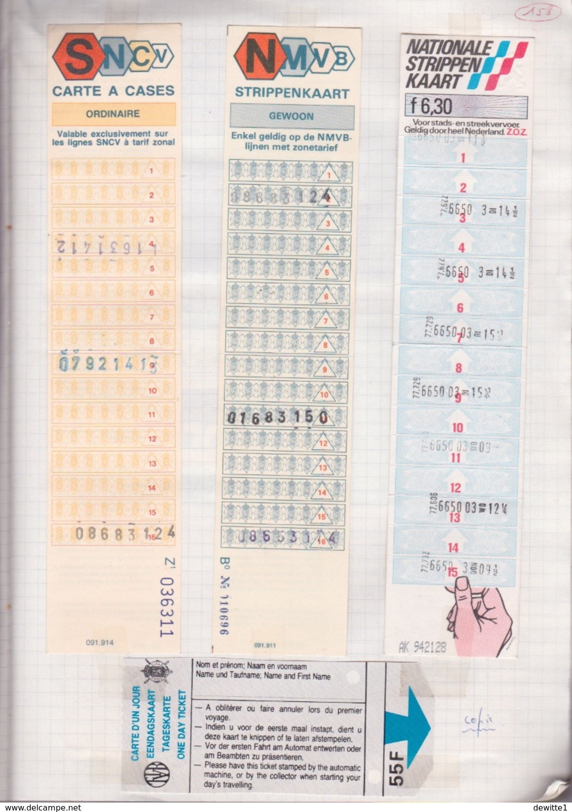 ALBUM CONTENANT DES CENTAINES DE TITRE DE TRANSPORT   TRAM _TRAIN_METRO _ETC ...... 82 SCANS A VOIR