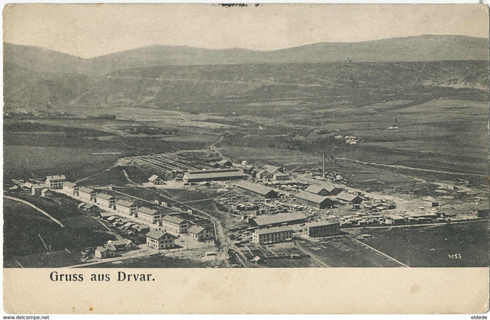 Gruss Aus Drvar Factory  Stamp Removed At The Back - Bosnie-Herzegovine