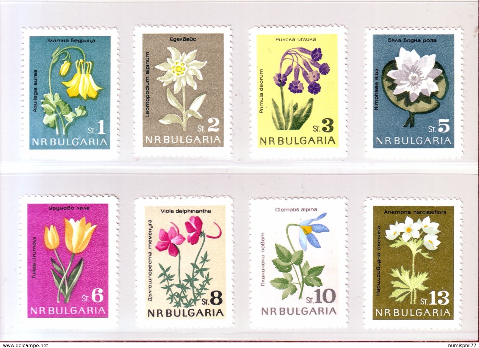 BULGARIE 1963 - YT N° 1208/1215 . Fleurs Diverses - Neuf ** - Sonstige & Ohne Zuordnung