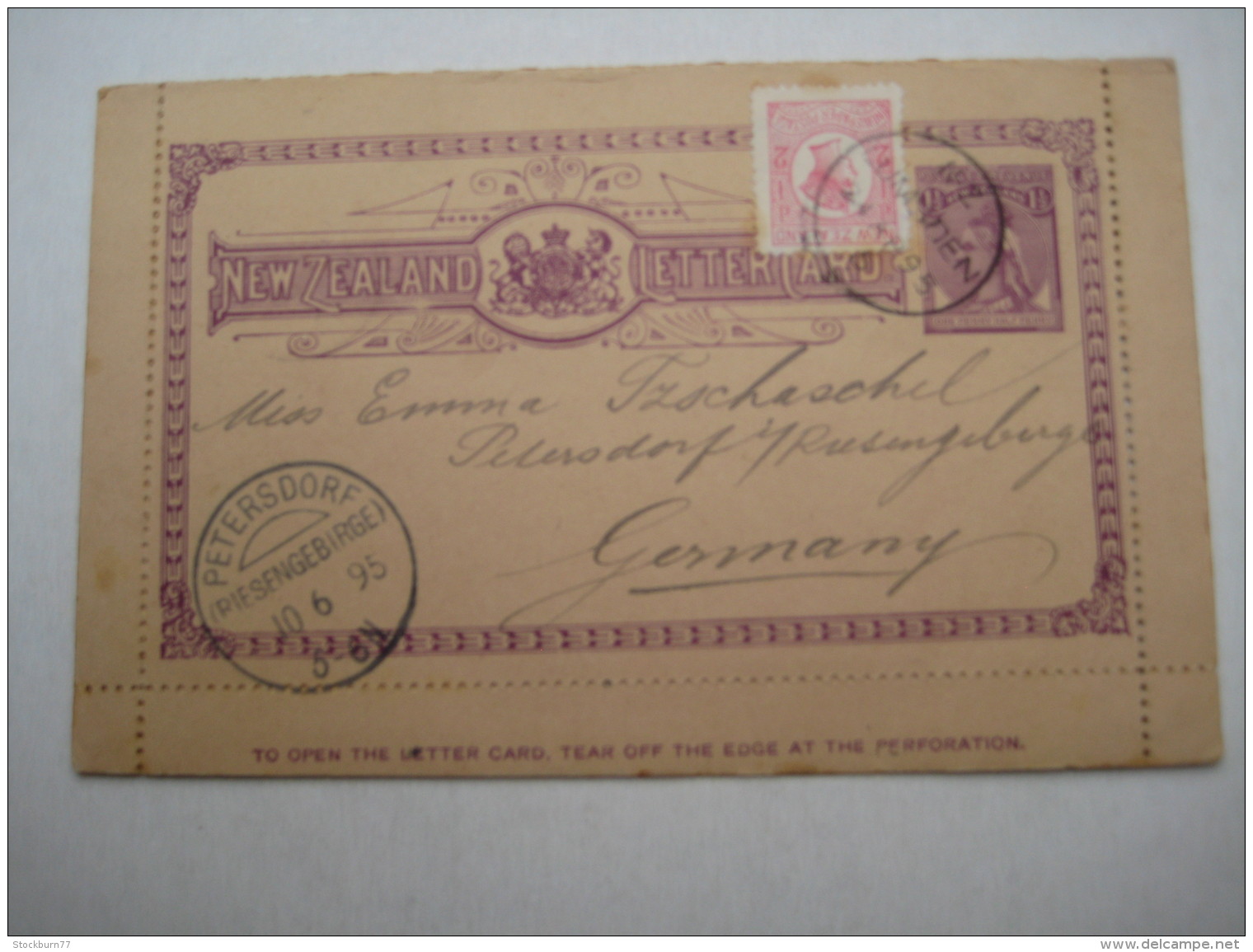 1895 , Letter Card Send To Germany , Very Good Contition - Covers & Documents